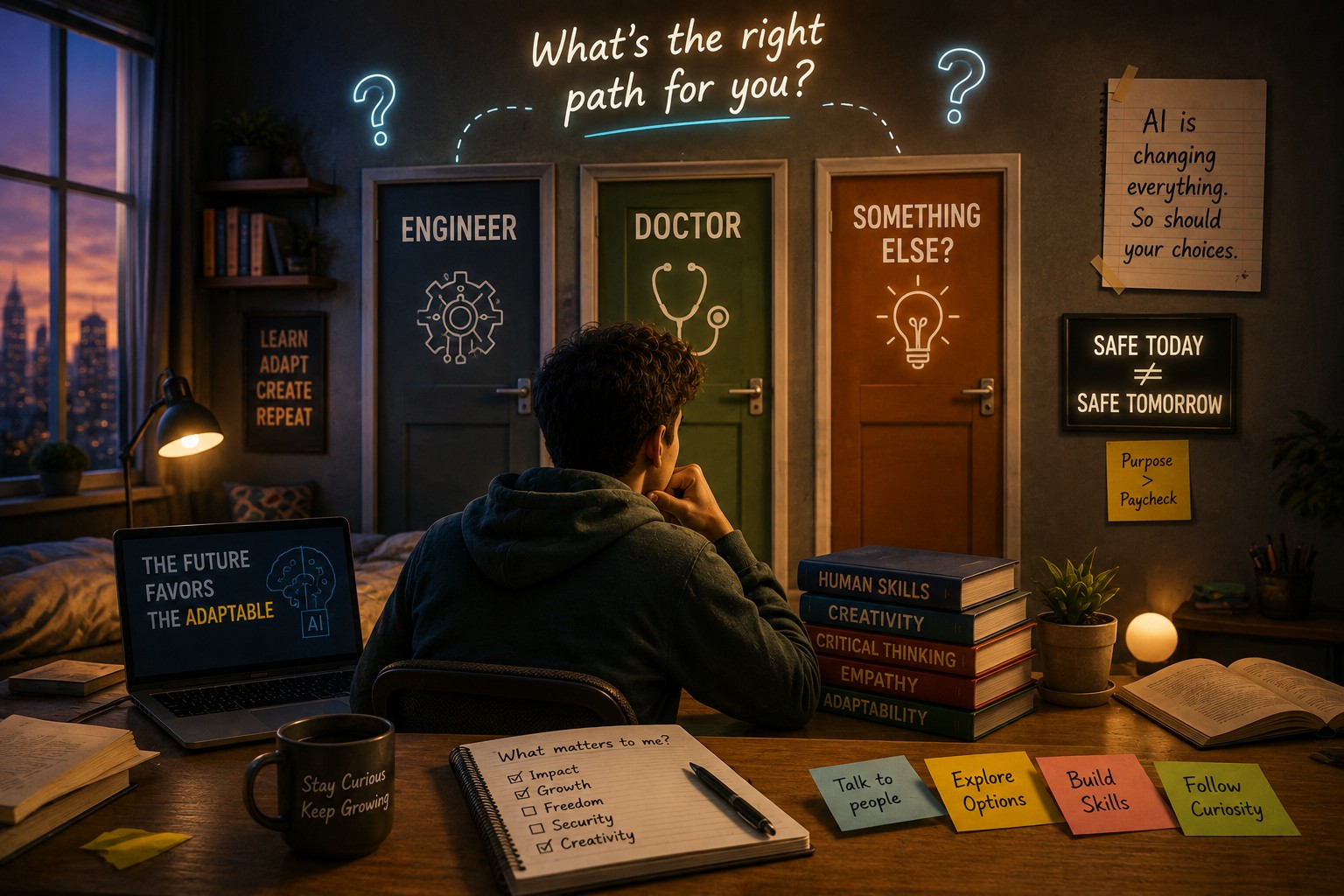 Engineer, Doctor, or Something Else? Rethinking the "Safe" Career in the Age of AI